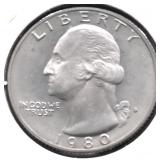 1980 S PROOF WASHINGTON QUARTER