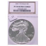 2001 NGC PF70UC SILVER EAGLE