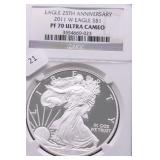 2011 W  NGC PF70UC SILVER EAGLE