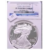2012 W NGC PF70UC SILVER EAGLE