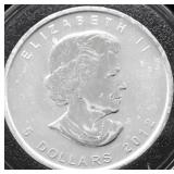 2012 CANADA MAPLE LEAF GEM 1 OZ .9999 SILVER