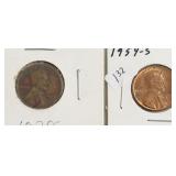 1928 & 1954 S LINCOLN CENTS