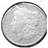 1891 O MORGAN DOLLAR XF
