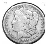 1891 S MORGAN DOLLAR F