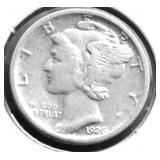 1926 S MERCURY DIME XF