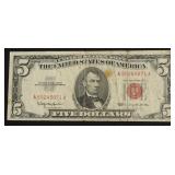 5 DOLLAR US LEGAL TENDER VF  INK