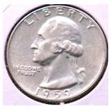 1959 PROOF WASHINGTON QUARTER