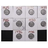 10 BUFFALO NICKELS