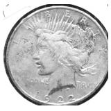1922 D PEACE DOLLAR VF