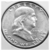 1952 CHOICE BU FRANKLIN HALF DOLLAR