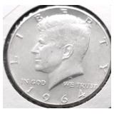 1964 CHOICE BU KENNEDY HALF DOLLAR