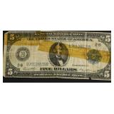 LOW GRADE 5 $ FEDERAL RESERVE NOTE