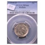 1938 D PCGS MS66 BUFFALO NICKEL