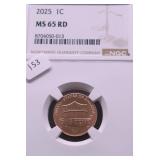2025 NGC MS65 RED LINCOLN CENT