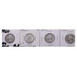 4 SILVER QUARTERS