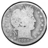 1908 BARBER HALF DOLLAR G