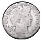 1911 S BARBER HALF DOLLAR G