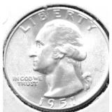 1951 S GEM BU WASHINGTON QUARTER
