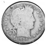 1906 D BARBER HALF DOLLAR G