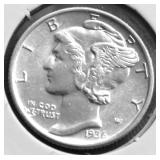 1936 CHOICE BU FBL MERCURY DIME