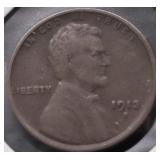 1913 S LINCOLN CENT VF