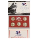 2005 SILVER PROOF QUARTER SET