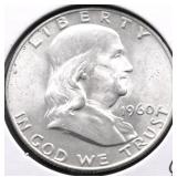 1960 D GEM FBL FRANKLIN HALF DOLLAR