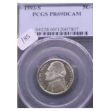 1993 S PCGS PF69DC JEFFERSON NICKEL