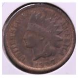 1907 CHOICE BU INDIAN HEAD CENT