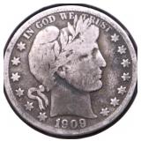 1909 S BARBER HALF DOLLAR
