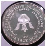 1 OZ .999 SILVER ROUND