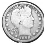 1898 BARBER QUARTER G