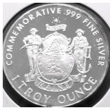 1 OZ .999 SILVER ROUND