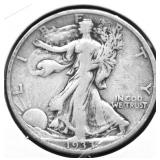 1933 S WALKING HALF DOLLAR VF