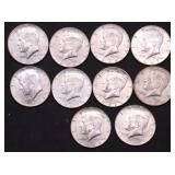 10 40 % SILVER HALF DOLLARS
