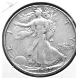 1947 WALKING HALF DOLLAR XF
