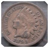 1893 INDIAN HEAD CENT XF