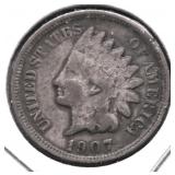 1907 INDIAN HEAD CENT F