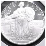 1/4 OZ .999 SILVER ROUND