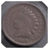 1864 INDIAN HEAD CENT VG