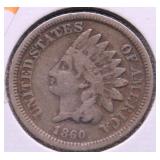 1860 INDIAN HEAD CENT VF