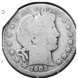 1902 BARBER HALF DOLLAR G
