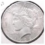 1926 S PEACE DOLLAR AU