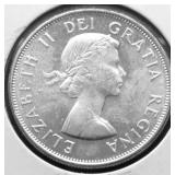 1964 CANADA SILVER 50 CENTS CHOICE BU