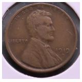 1919 S LINCOLN CENT XF