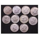 10 40 % SILVER HALF DOLLARS