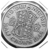1948 G BRIT HALF CROWN XF