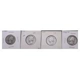 4 SILVER QUARTERS