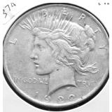 1922 PEACE DOLLAR XF