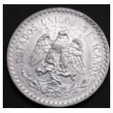 1923 CHOICE BU MEXICO SILVER PESO